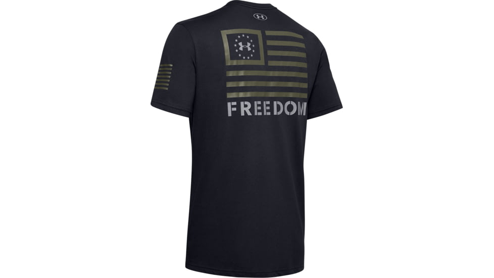 Under Armour UA Freedom Banner Tactical Graphic T-Shirt - Mens, Black, 2X-Large, 13521470012X