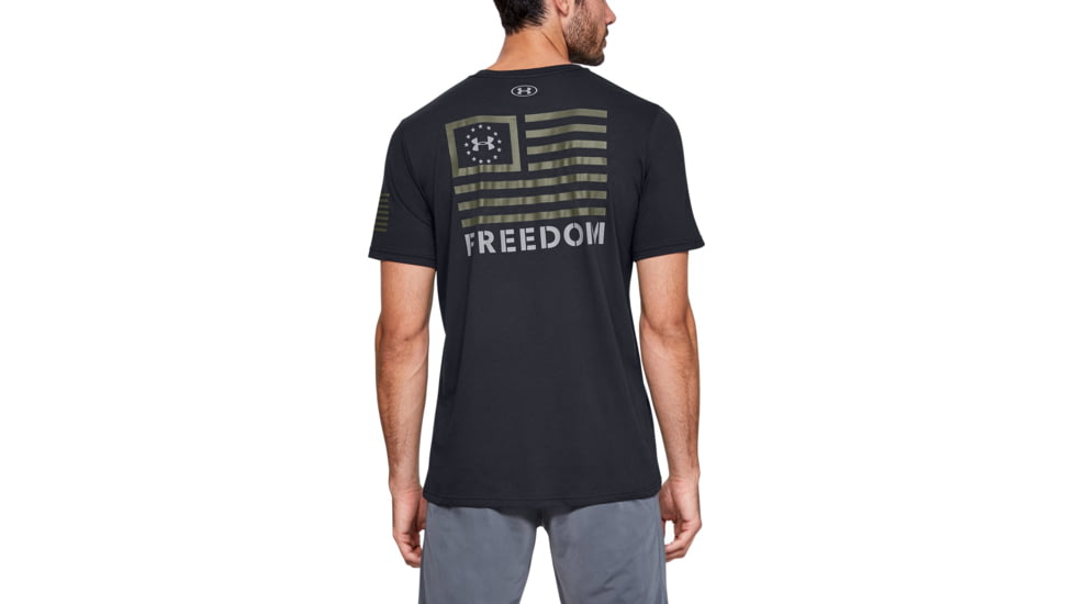 Under Armour UA Freedom Banner Tactical Graphic T-Shirt - Mens, Black, 2X-Large, 13521470012X