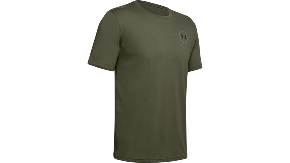 Under Armour UA Freedom Banner Tactical Graphic T-Shirt - Mens, Marine OD Green, Medium, 1352147390MD