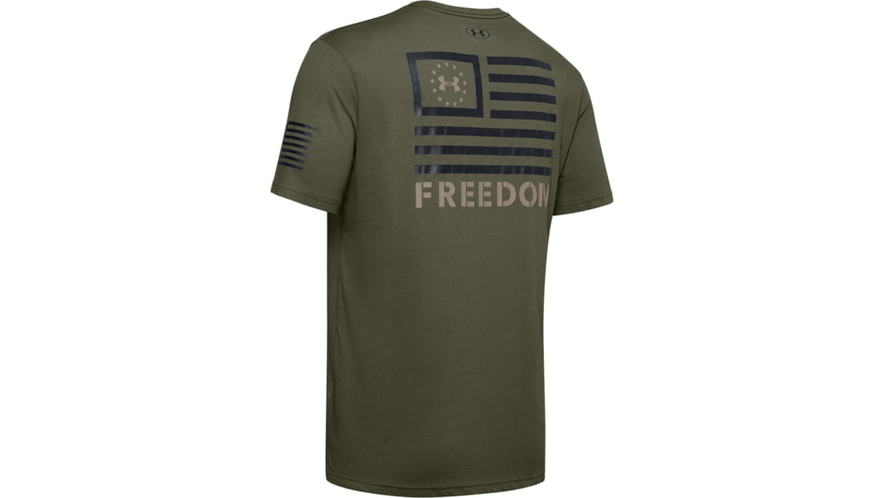 Under Armour UA Freedom Banner Tactical Graphic T-Shirt - Mens, Marine OD Green, Medium, 1352147390MD