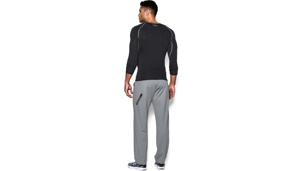 Under Armour UA HeatGear Armour Long Sleeve Compression Shirt - Mens, Black, 2X-Large, 12574710012X