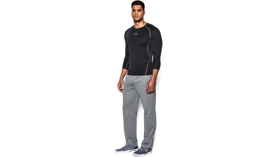 Under Armour UA HeatGear Armour Long Sleeve Compression Shirt - Mens, Black, 2X-Large, 12574710012X