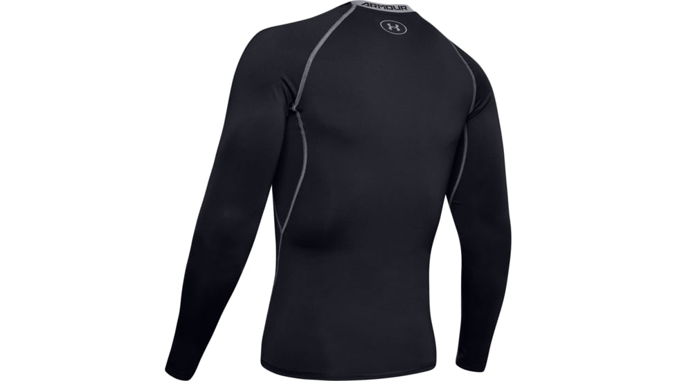 Under Armour UA HeatGear Armour Long Sleeve Compression Shirt - Mens, Black, 2X-Large, 12574710012X