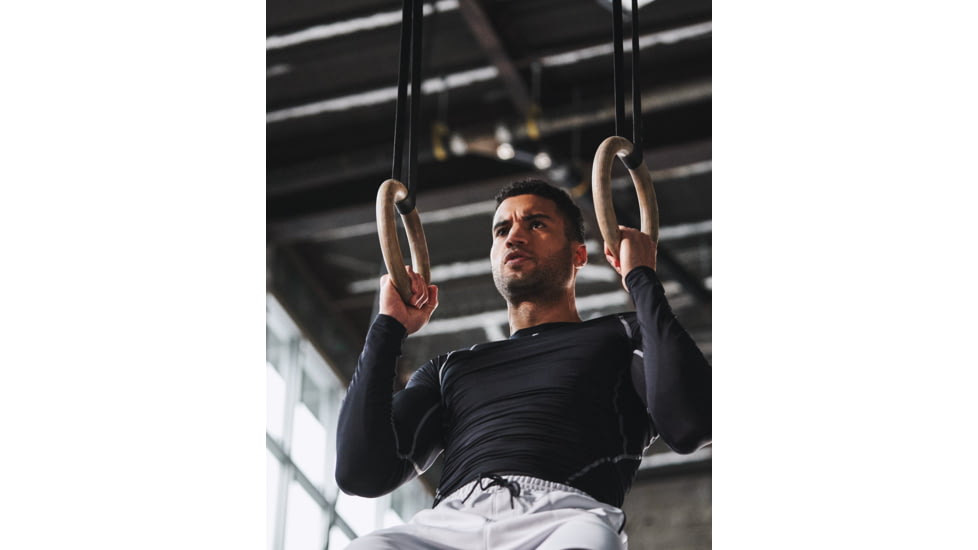 Under Armour UA HeatGear Armour Long Sleeve Compression Shirt - Mens, Black, 2X-Large, 12574710012X