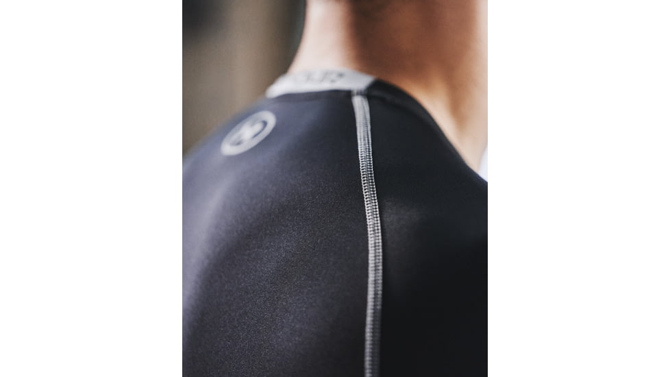 Under Armour UA HeatGear Armour Long Sleeve Compression Shirt - Mens, Black, 2X-Large, 12574710012X