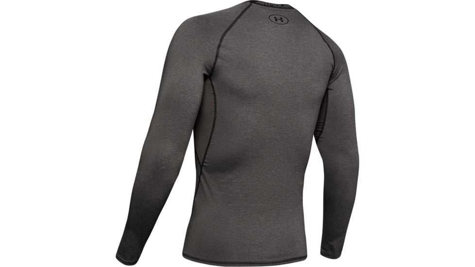 Under Armour UA HeatGear Armour Long Sleeve Compression Shirt - Mens, Carbon Heather, X-Large, 1257471090XL