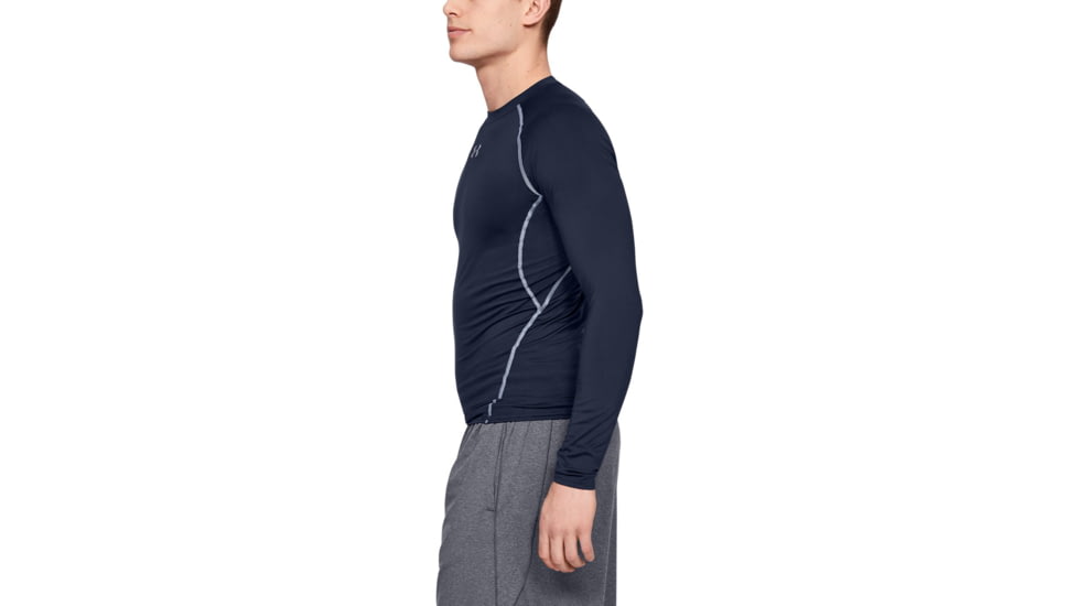 Under Armour UA HeatGear Armour Long Sleeve Compression Shirt - Mens, Midnight Navy, 3X-Large, 12574714103X