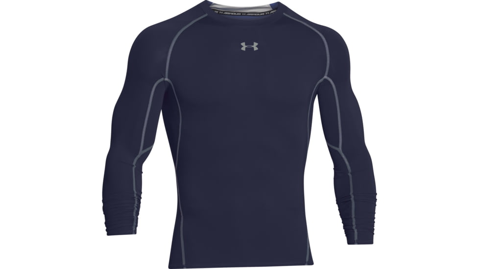 Under Armour UA HeatGear Armour Long Sleeve Compression Shirt - Mens, Midnight Navy, 3X-Large, 12574714103X