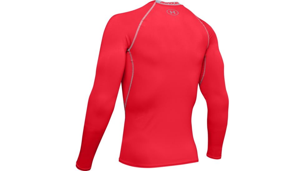 Under Armour UA HeatGear Armour Long Sleeve Compression Shirt - Mens, Red, 2X-Large, 12574716002X