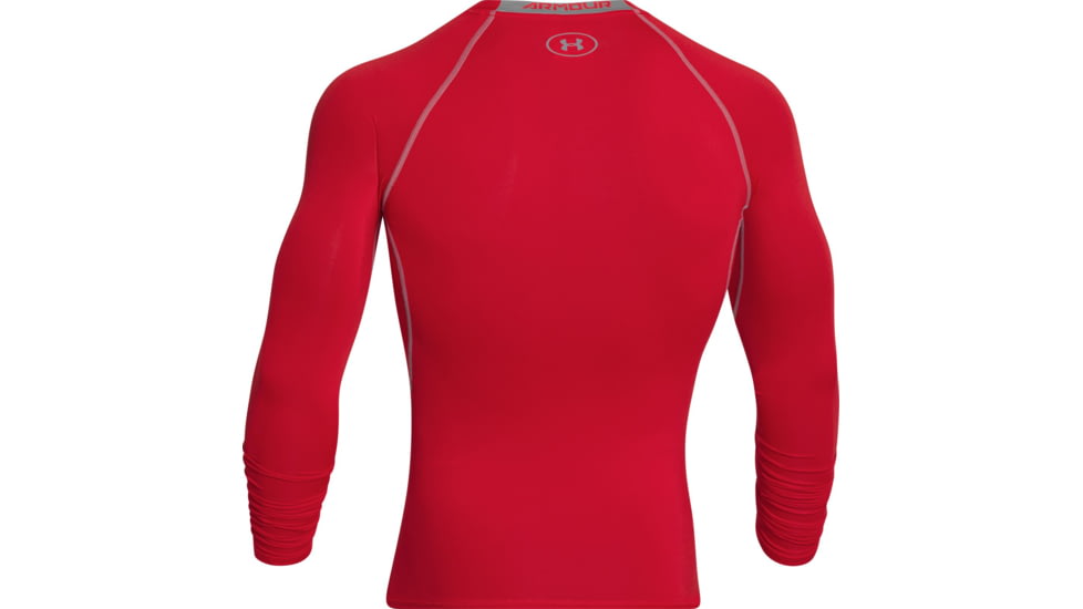 Under Armour UA HeatGear Armour Long Sleeve Compression Shirt - Mens, Red, 2X-Large, 12574716002X