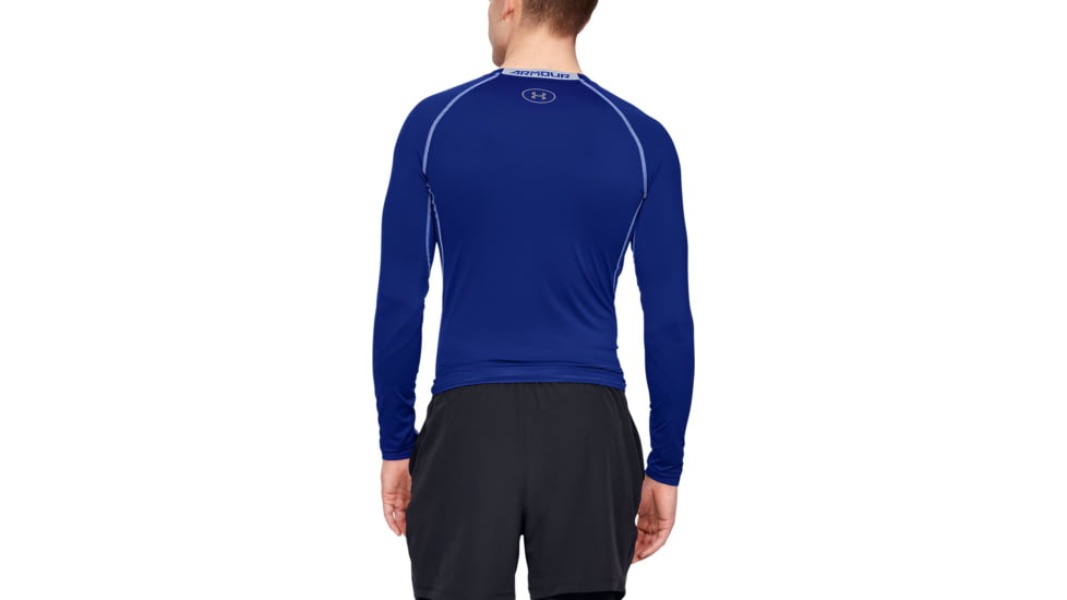 Under Armour UA HeatGear Armour Long Sleeve Compression Shirt - Mens, Royal, X-Large, 1257471400XL