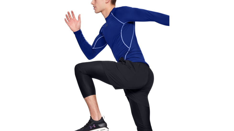 Under Armour UA HeatGear Armour Long Sleeve Compression Shirt - Mens, Royal, X-Large, 1257471400XL