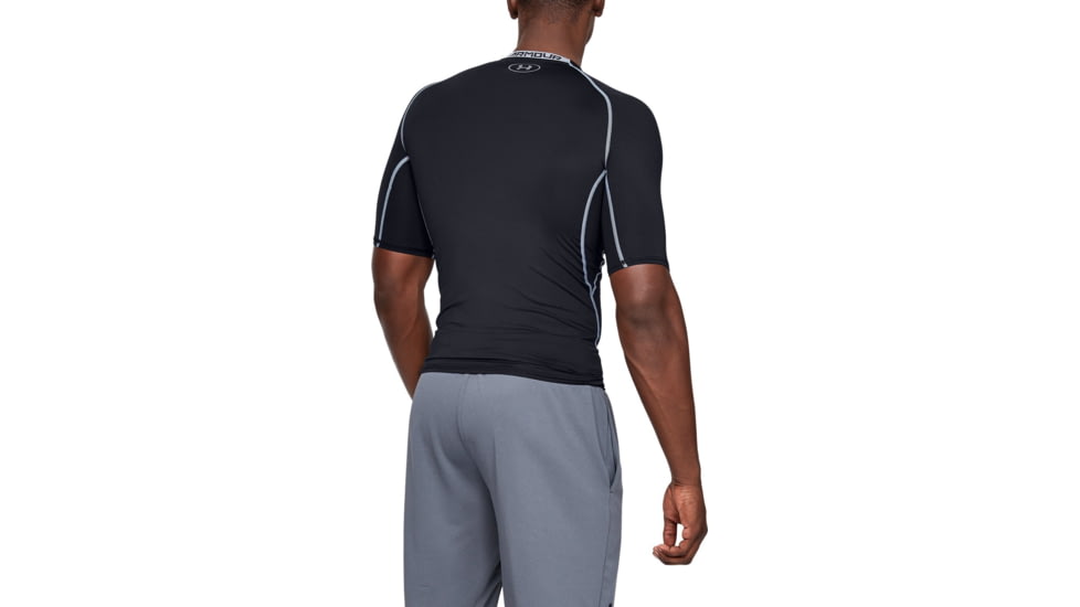 Under Armour UA HeatGear Armour Short Sleeve Compression Shirt - Men's, Small, Black, 1257468001SM