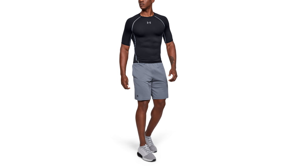 Under Armour UA HeatGear Armour Short Sleeve Compression Shirt - Men's, Small, Black, 1257468001SM