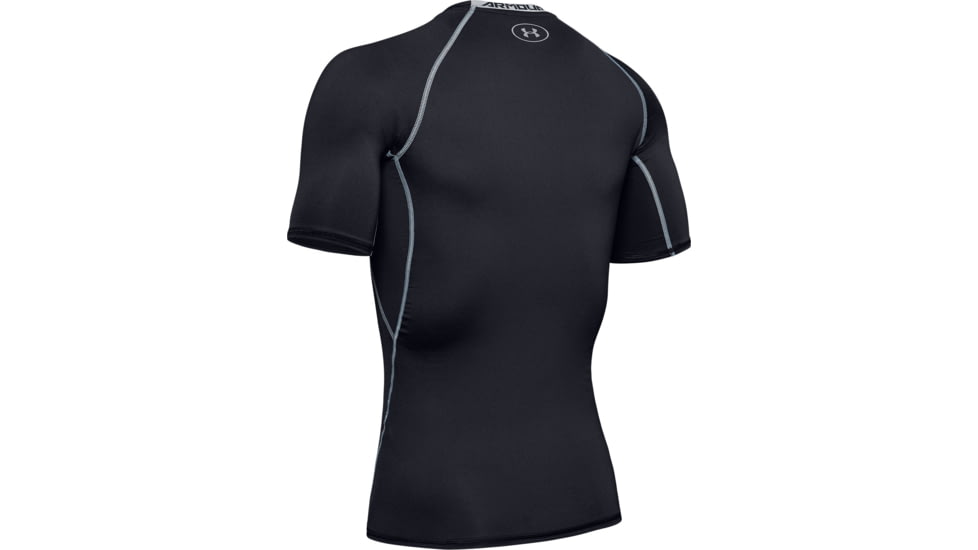 Under Armour UA HeatGear Armour Short Sleeve Compression Shirt - Men's, Small, Black, 1257468001SM