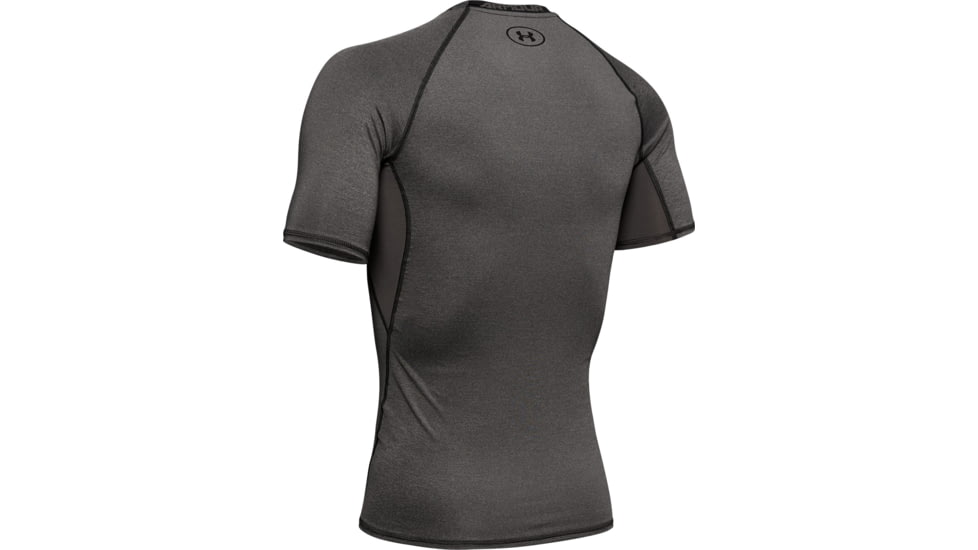 Under Armour UA HeatGear Armour Short Sleeve Compression Shirt - Men's, 3XL, Carbon Heather, 12574680903X