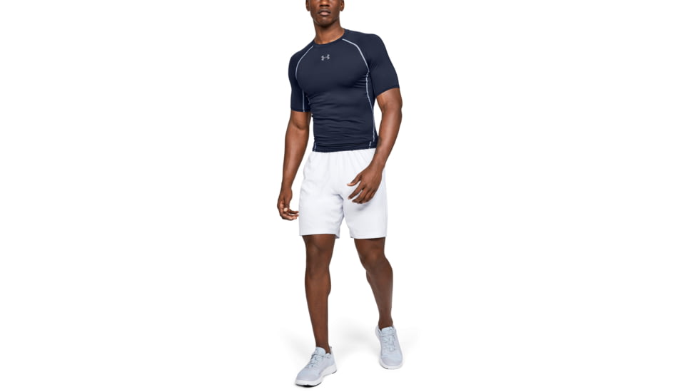 Under Armour UA HeatGear Armour Short Sleeve Compression Shirt - Men's, Medium, Midnight Navy, 1257468410MD