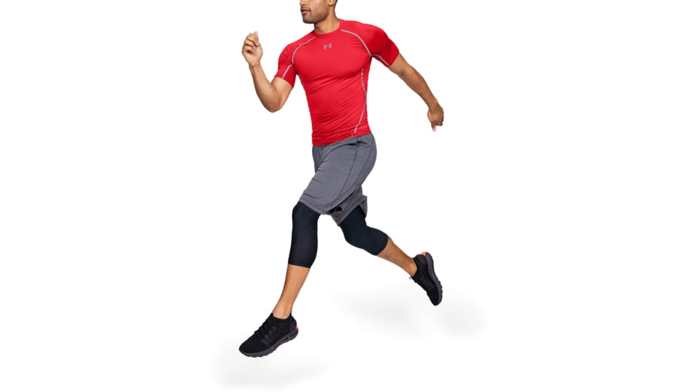 Under Armour UA HeatGear Armour Short Sleeve Compression Shirt - Men's, 3XL, Red, 12574686003X