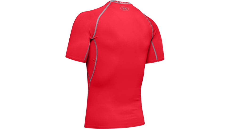 Under Armour UA HeatGear Armour Short Sleeve Compression Shirt - Men's, 3XL, Red, 12574686003X