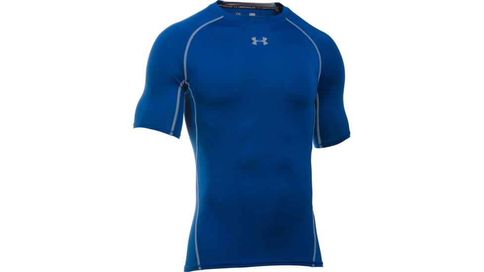 Under Armour UA HeatGear Armour Short Sleeve Compression Shirt - Men's, 2XL, Royal Blue, 12574684002X