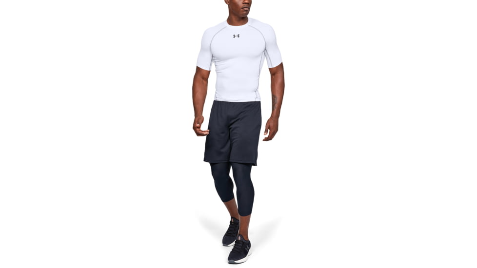 Under Armour UA HeatGear Armour Short Sleeve Compression Shirt - Men's, 3XL, White, 12574681003X