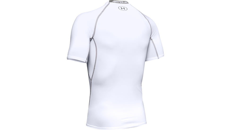 Under Armour UA HeatGear Armour Short Sleeve Compression Shirt - Men's, 3XL, White, 12574681003X