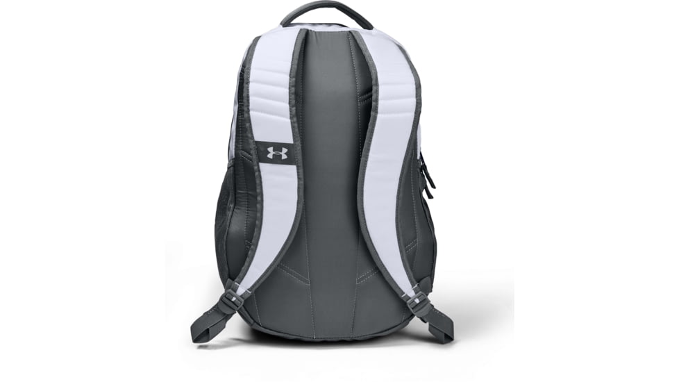 Under Armour UA Hustle 3.0L Backpack, White, One Size Fits All, 1294720100OSFA