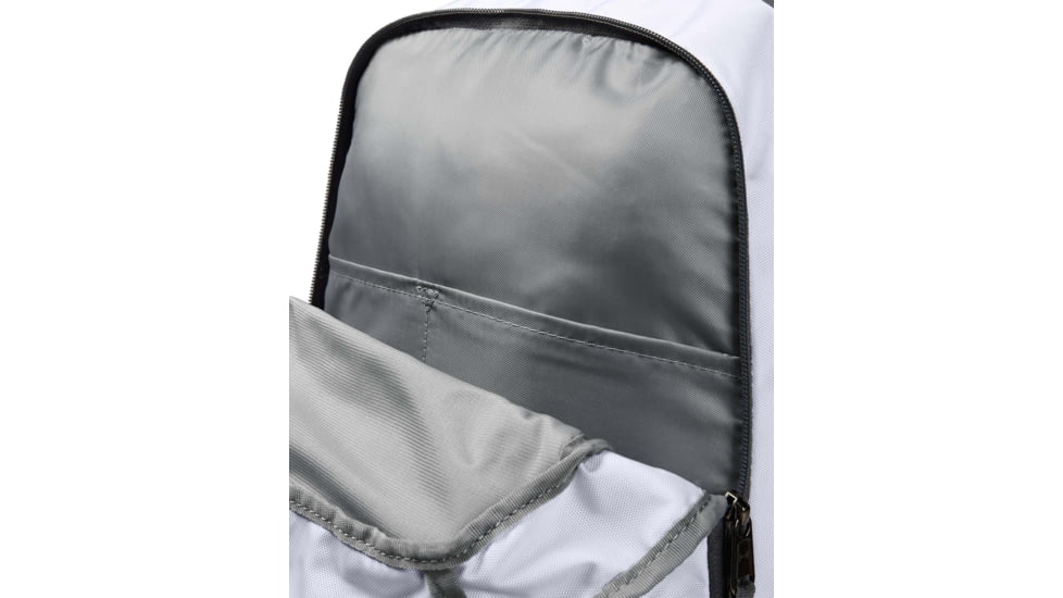 Under Armour UA Hustle 3.0L Backpack, White, One Size Fits All, 1294720100OSFA