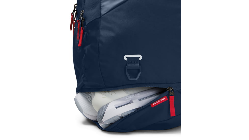 Under Armour UA Hustle 4.0 Backpack, Academy/White, One Size Fits All, 1342651409OSFA