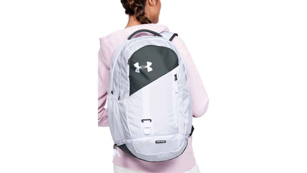 Under Armour Ua Hustle 4.0 Backpack, White - 1342651100OSFA