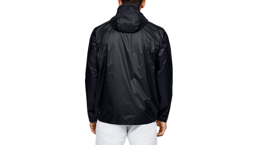 Under Armour UA Impasse Rain Shell Jacket - Mens, Black, 2X-Large, 13509490012X