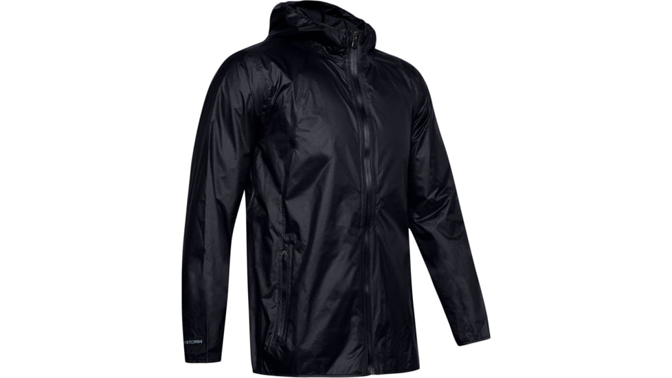 Under Armour UA Impasse Rain Shell Jacket - Mens, Black, 2X-Large, 13509490012X
