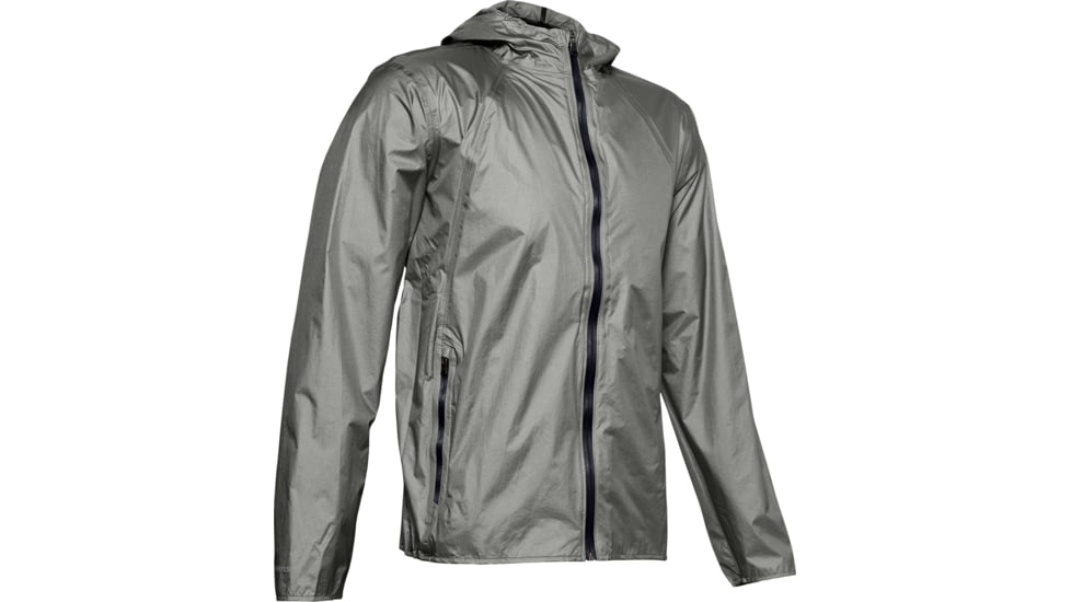 Under Armour UA Impasse Rain Shell Jacket - Mens, Gravity Green, 2X-Large, 13509493882X