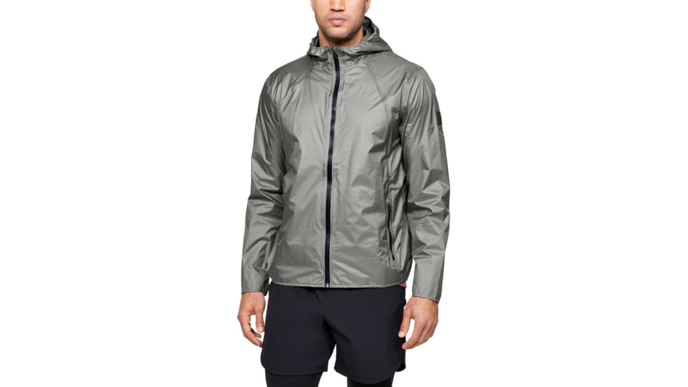 Under Armour UA Impasse Rain Shell Jacket - Mens, Gravity Green, 2X-Large, 13509493882X