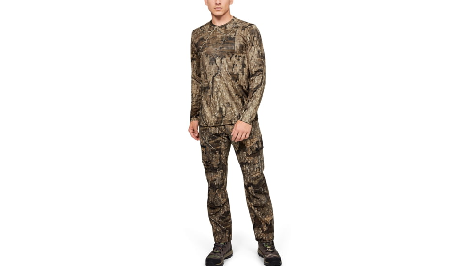 Under Armour UA Iso-Chill Brush Line Long Sleeve Shirt - Mens, RealTree Timber, 2X-Large, 13484269802X