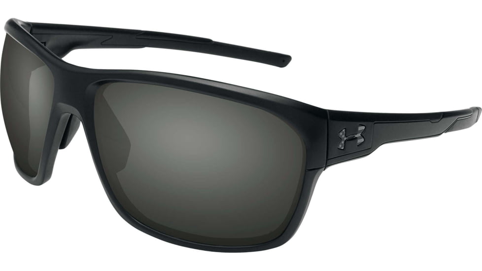 Under Armour UA No Limits Sunglasses, Gray Lens, Satin Black, One Size Fits Most, UA8613130-010100