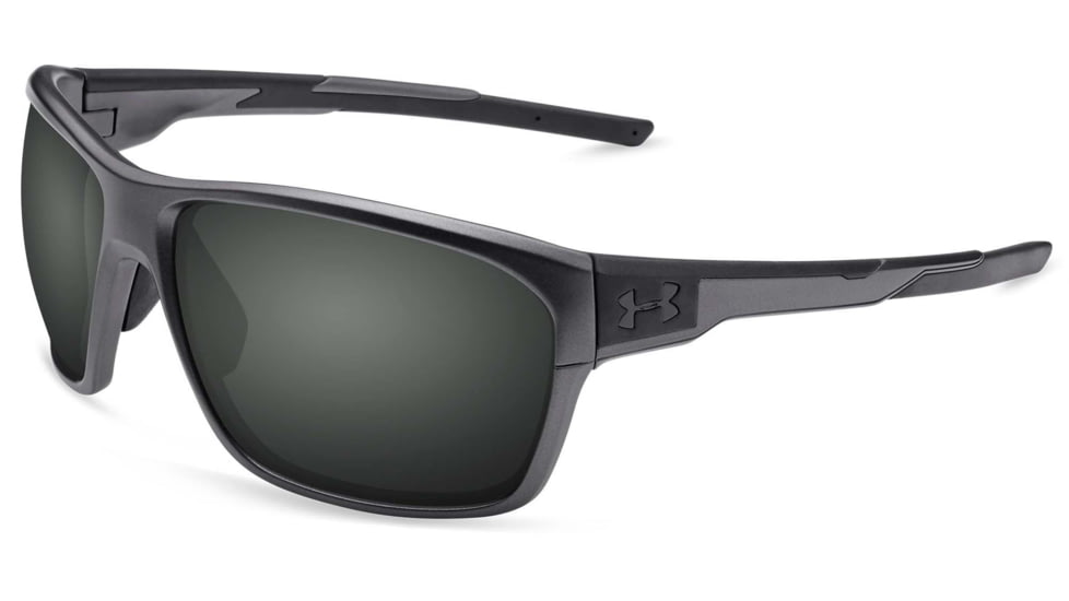 Under Armour UA No Limits Sunglasses, Gray Lens, Satin Carbon, One Size Fits Most, UA8630130-060100