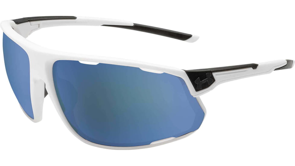 Under Armour UA Strive Sunglasses, Baseball Tuned Lens, Satin White, One Size Fits Most, UA8650108-110664