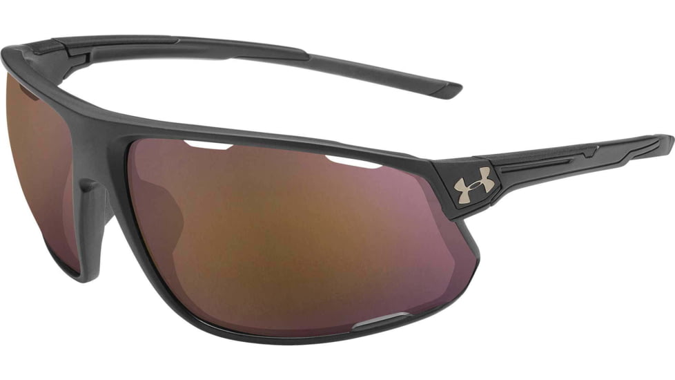 Under Armour UA Strive Sunglasses, Black Tuned Road Lens, Satin Black, One Size Fits Most, UA8650108-010124