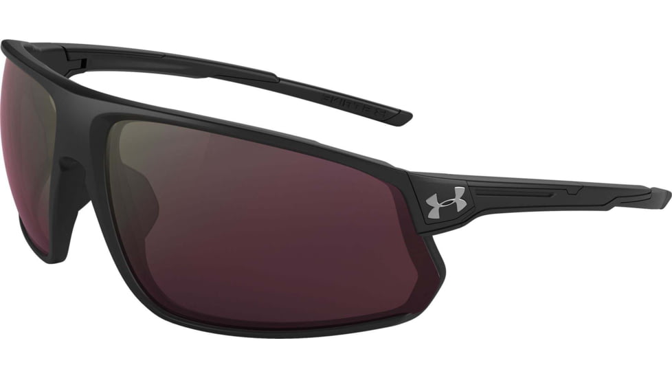 Under Armour UA Strive Sunglasses, Golf Tuned Lens, Satin Black, One Size Fits Most, UA8650108-010174