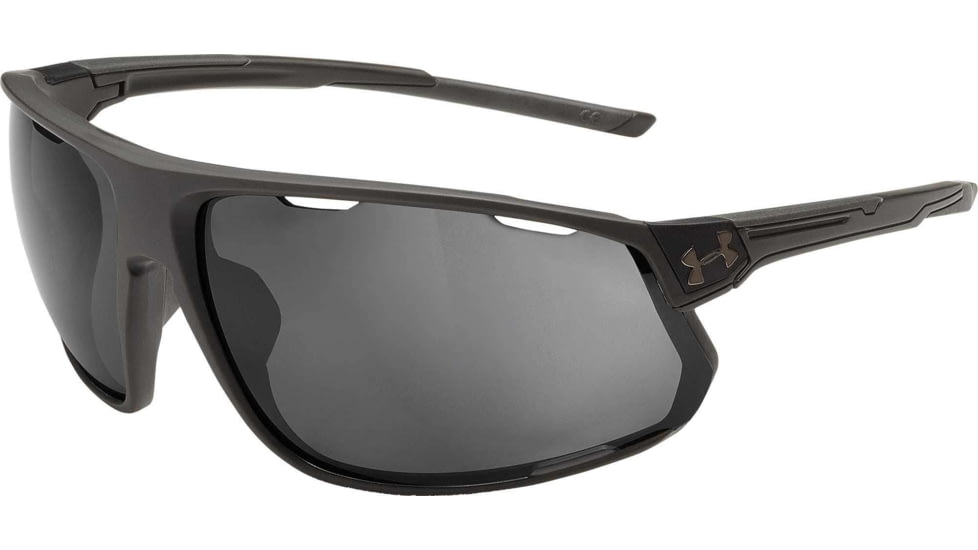 Under Armour UA Strive Sunglasses, Graphite Polarized Lens, Satin Carbon, One Size Fits Most, UA8640108-060118