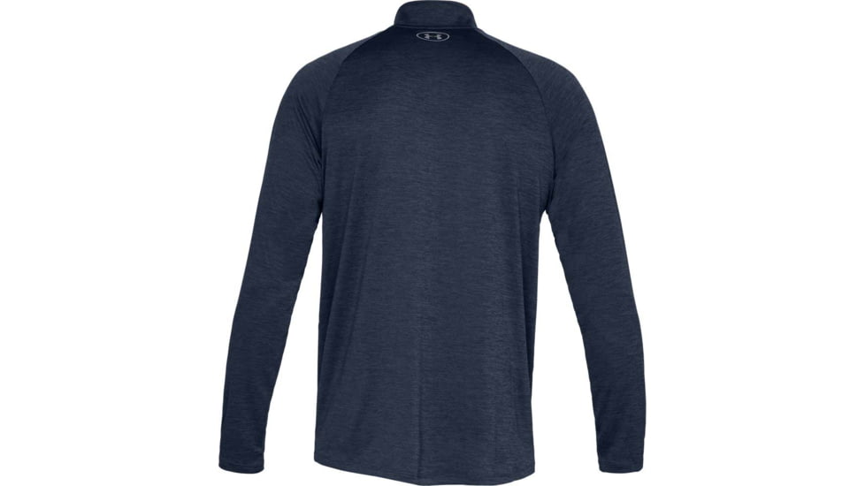 Under Armour UA Tech 1/2 Zip Long Sleeve Shirt - Mens, Academy/Steel, Small, 1328495409SM