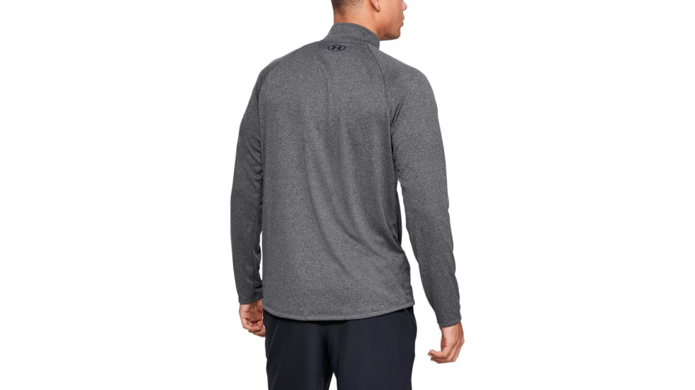 Under Armour UA Tech 1/2 Zip Long Sleeve Shirt - Mens, Carbon Heather, 2X-Large, 13284950902X