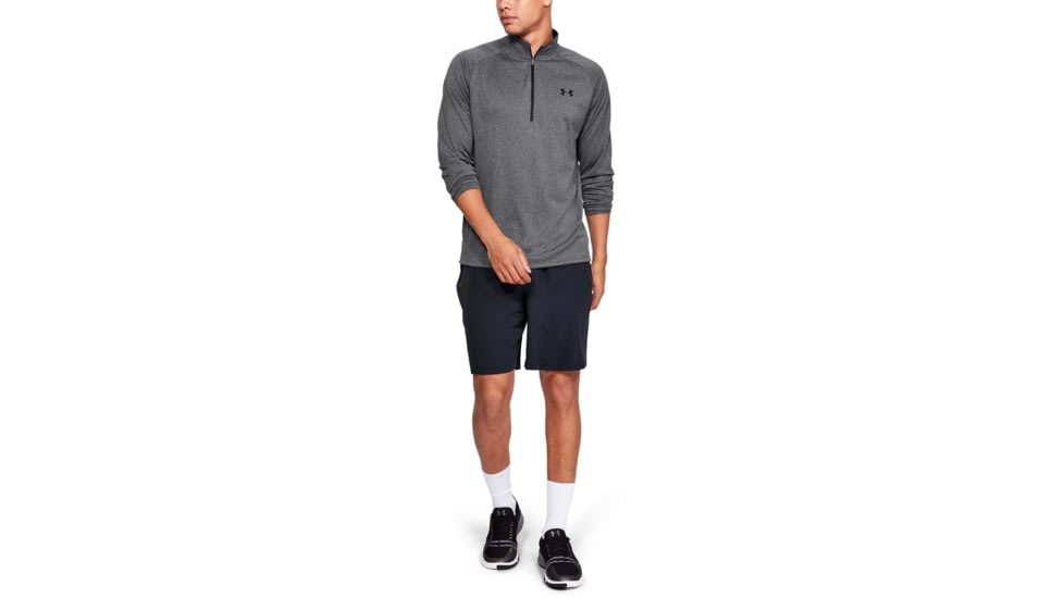 Under Armour UA Tech 1/2 Zip Long Sleeve Shirt - Mens, Carbon Heather, 2X-Large, 13284950902X
