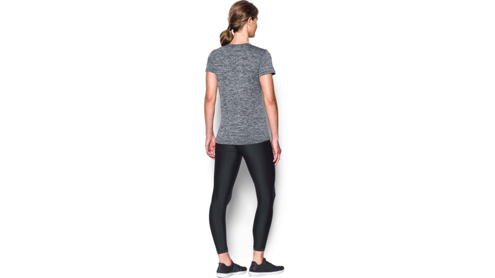 Under Armour UA Tech Twist V-Neck T-Shirt - Womens, Black, 2X-Large, 12585680012XL