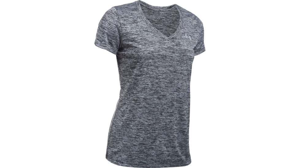 Under Armour UA Tech Twist V-Neck T-Shirt - Womens, Black, 2X-Large, 12585680012XL