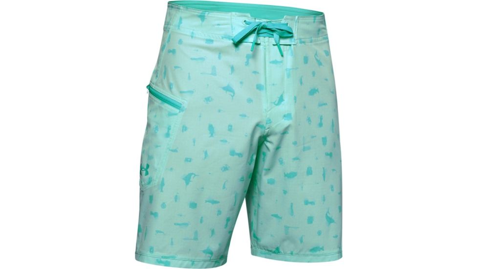 Under Armour UA Tide Chaser Board Shorts - Mens, 44, Aqua Float, 132588879144