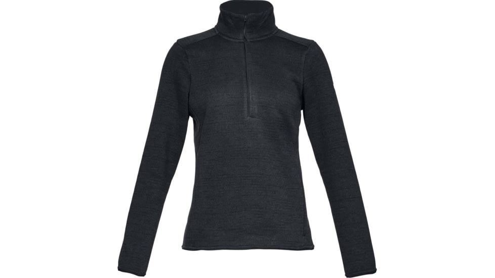 Under Armour UA Wintersweet 1/2 Zip 2.0 Active Top - Womens, Black, Large, 1316287001LG