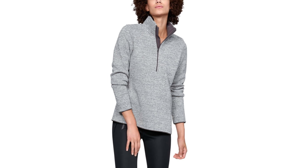 Under Armour UA Wintersweet 1/2 Zip 2.0 Active Top - Womens, Overcast Gray, Medium, 1316287941MD