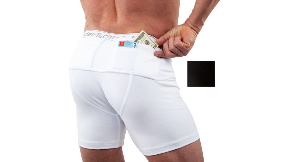 UnderTech Undercover Mens Travel Safe Shorts,Black,2XL TS0562BK-2X